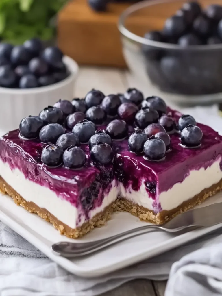 Delicious No-Bake Blueberry Cheesecake You Can't Resist 4 No-Bake Blueberry Cheesecake