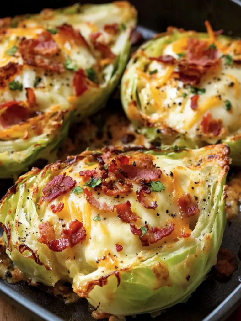 Delicious Cabbage Boats with Cheese and Turkey Bacon Delight 3 Cabbage Boats with Cheese and Turkey Bacon