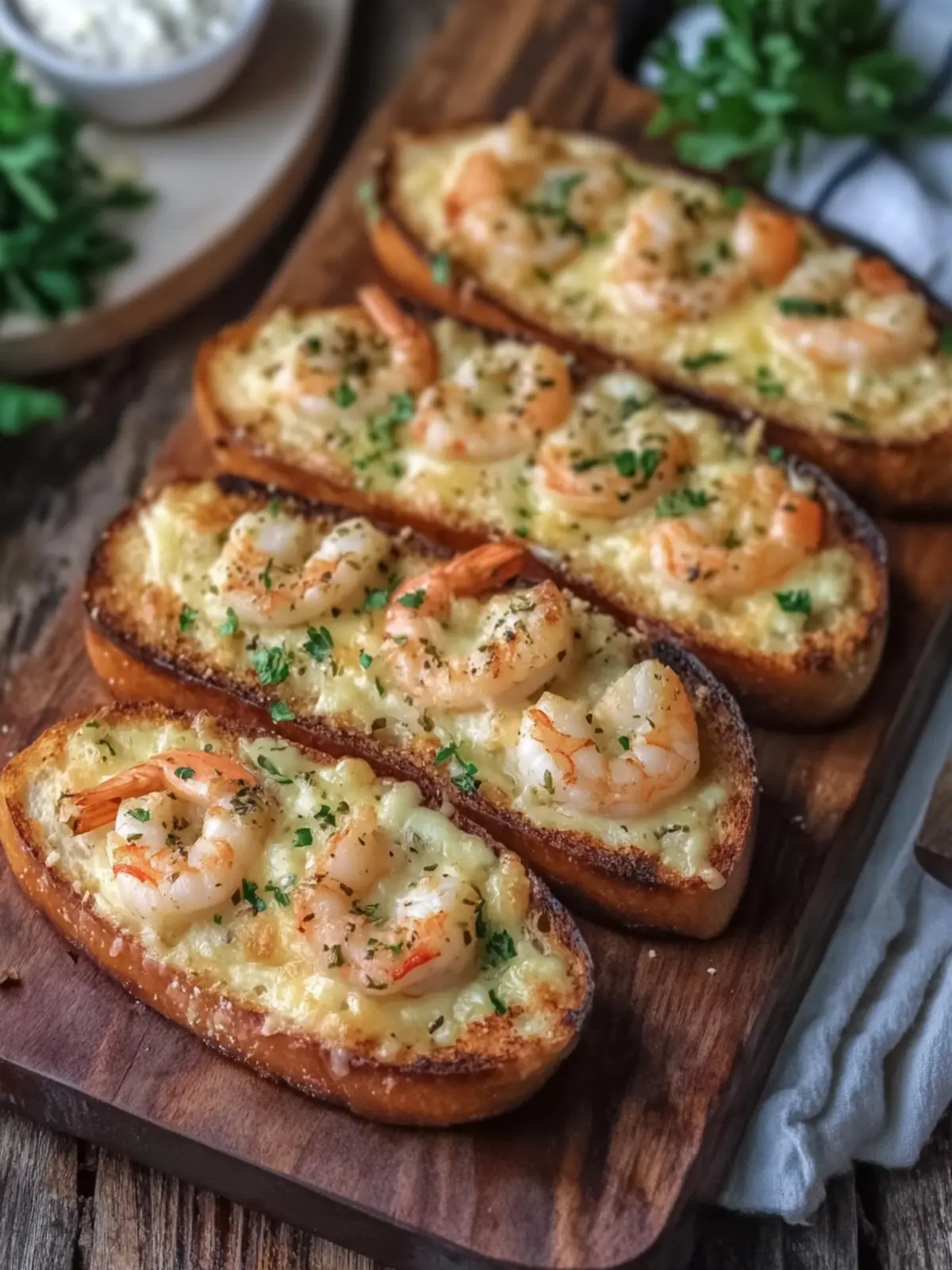 Cheesy Garlic Shrimp Toast – A Comforting Family Favorite 5 Cheesy Garlic Shrimp Toast – Comforting Family Recipe