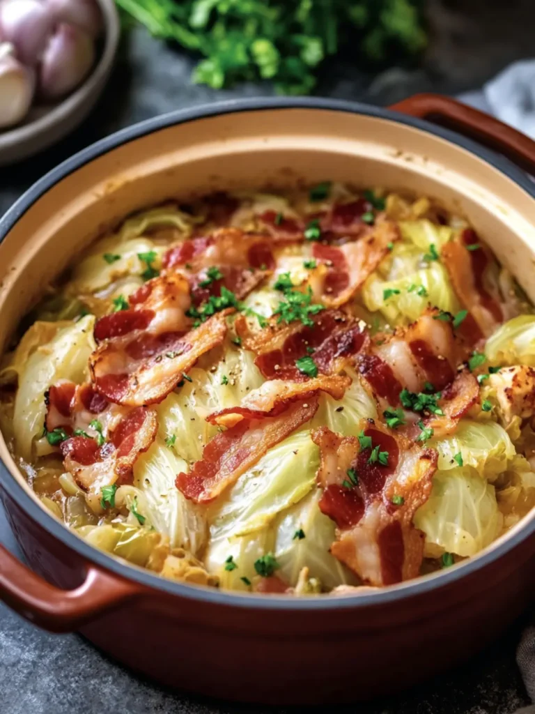 Savory 4-Ingredient Keto Cabbage & Turkey Bacon Pot Delight 2 4-Ingredient Keto Cabbage & Turkey Bacon Pot