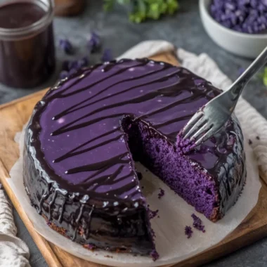 Decadent Steamed Ube Chiffon Cake with Chocolate Ube Glaze 6 Decadent Steamed Ube Chiffon Cake with Chocolate Ube Glaze