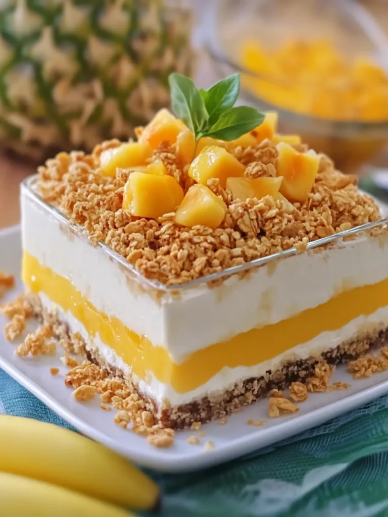 Tropical Cheesecake Crunch Dessert That Will Wow Your Guests 4 Tropical Cheesecake Crunch Dessert