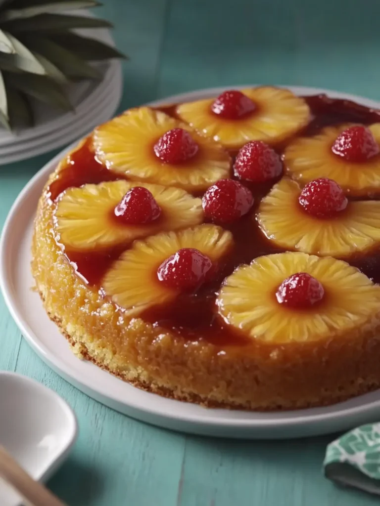 Pineapple Upside-Down Cake (Rectangle)