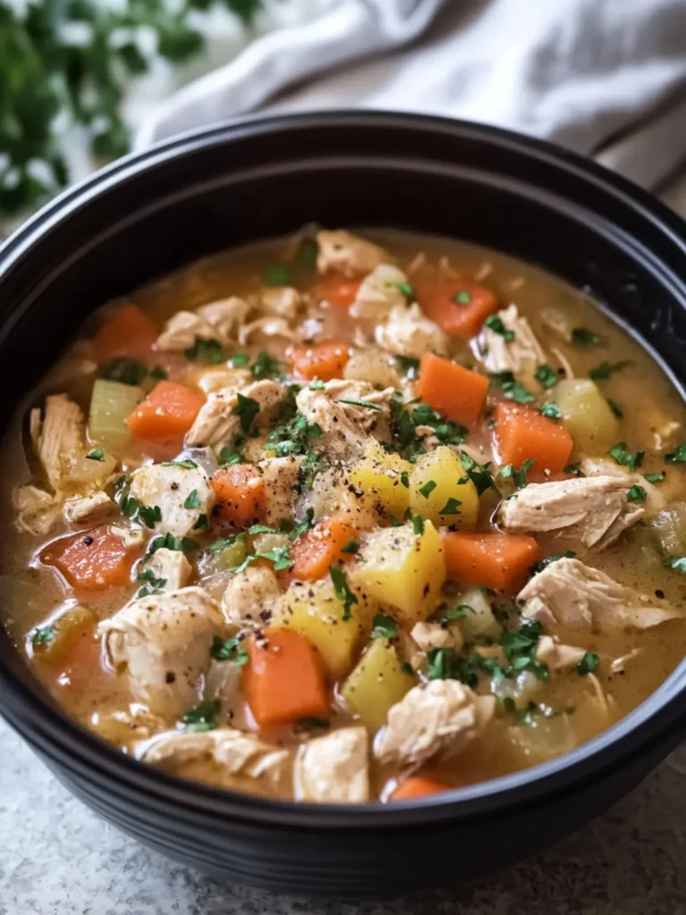 Cozy Up with Easy Slow Cooker Chicken Stew Delight 2 Slow Cooker Chicken Stew