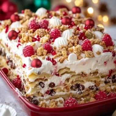 Indulge in Christmas Cookie Lasagna for Holiday Cheers