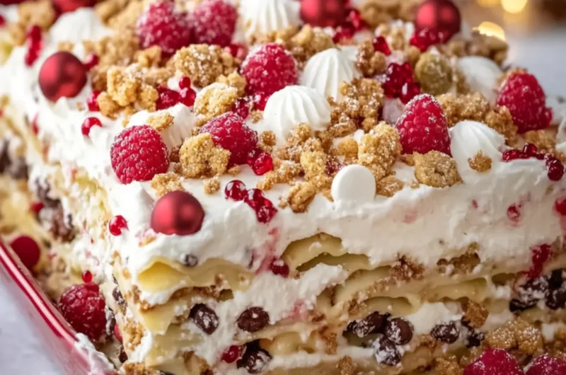 Christmas Cookie Lasagna