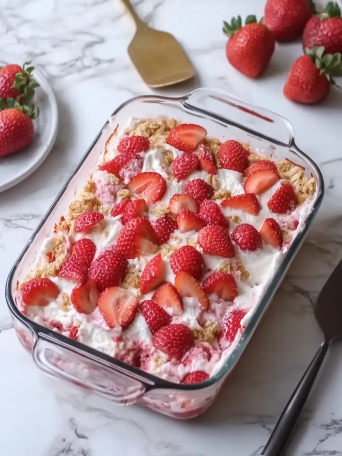 Indulge in Strawberry Heaven Pudding Casserole Delight 5 Strawberry Heaven Pudding Casserole
