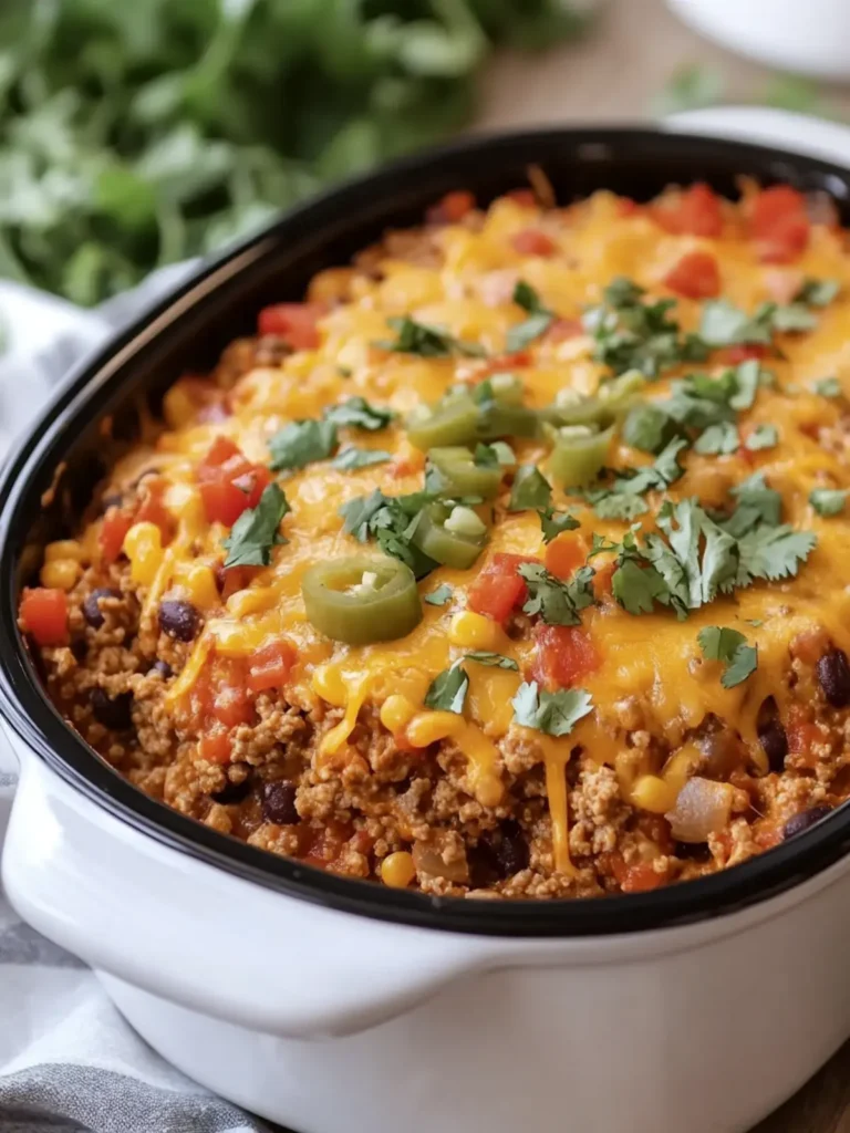 Crockpot Taco Casserole: Easy, Cheesy Comfort in Every Bite 4 Crockpot Taco Casserole