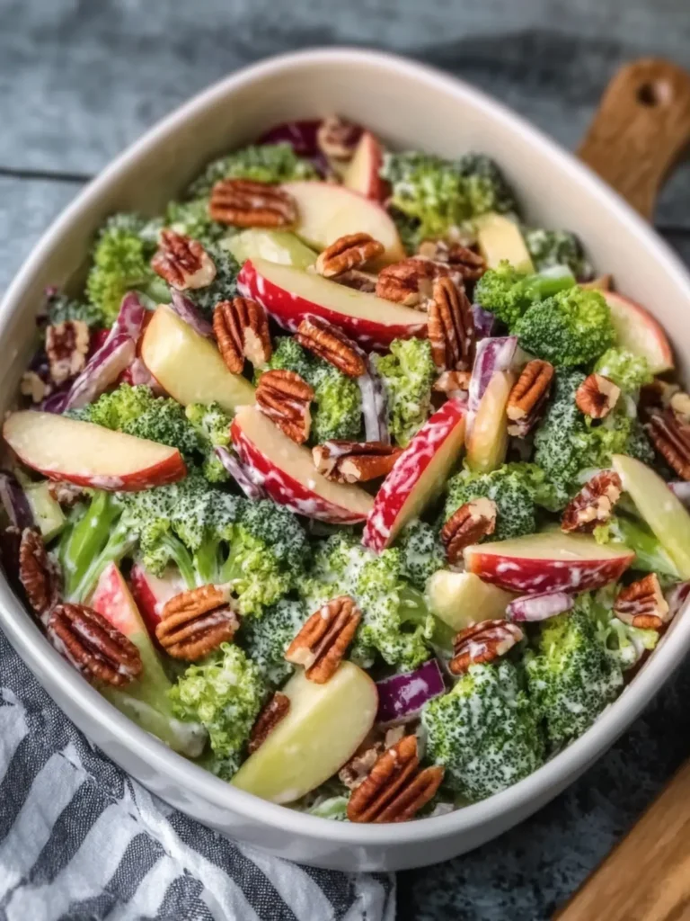 Crunchy Honeycrisp Apple Pecan Broccoli Salad You’ll Love 3 Honeycrisp Apple Pecan Broccoli Salad