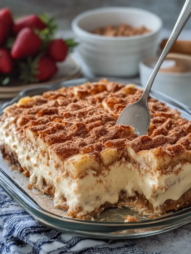 Cinnamon Cheesecake Casserole that Steals the Show! 2 Cinnamon Cheesecake Casserole