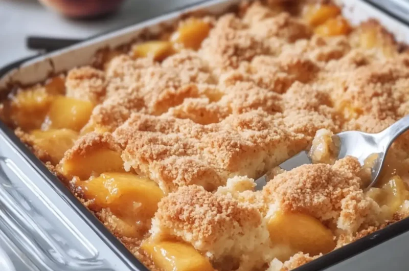 Peach Cobbler Dump Cake
