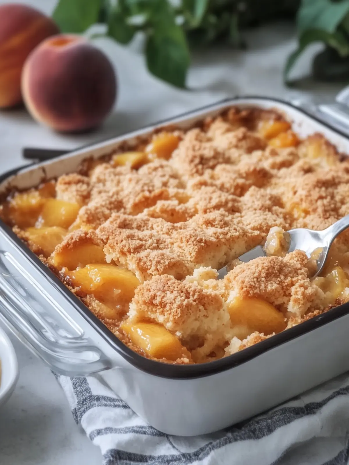 Peach Cobbler Dump Cake: Easy Bliss in Every Bite 5 Peach Cobbler Dump Cake