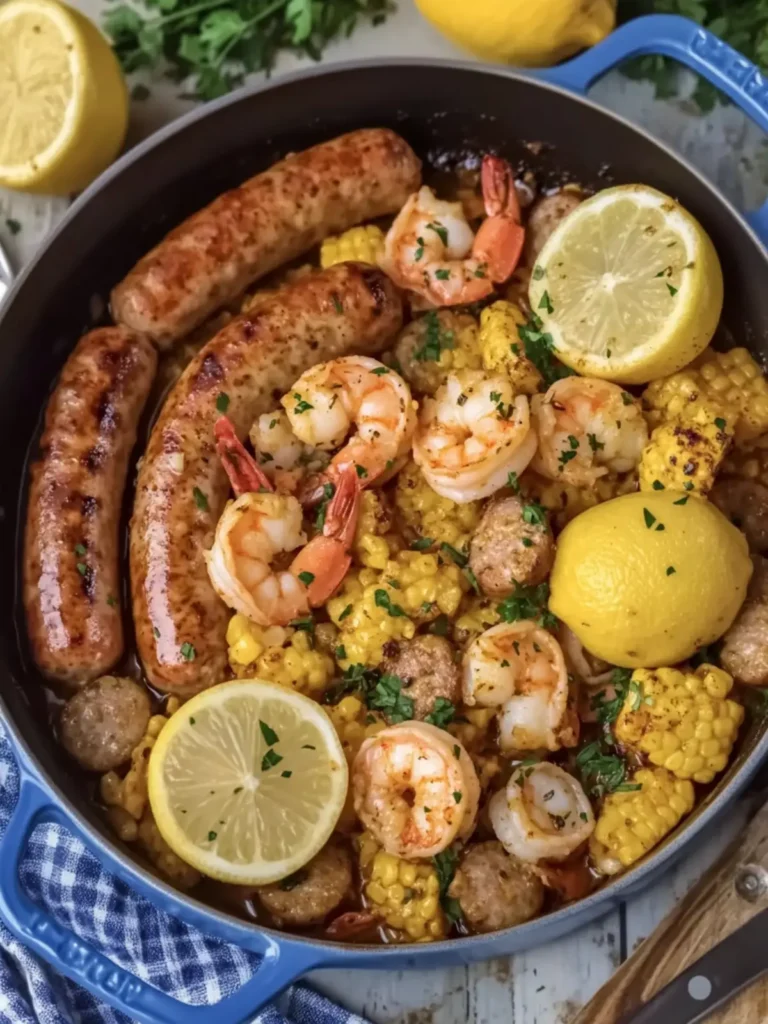 Garlic Butter Shrimp and Sausage Boil for Flavor Lovers 3 Garlic Butter Shrimp and Sausage Boil