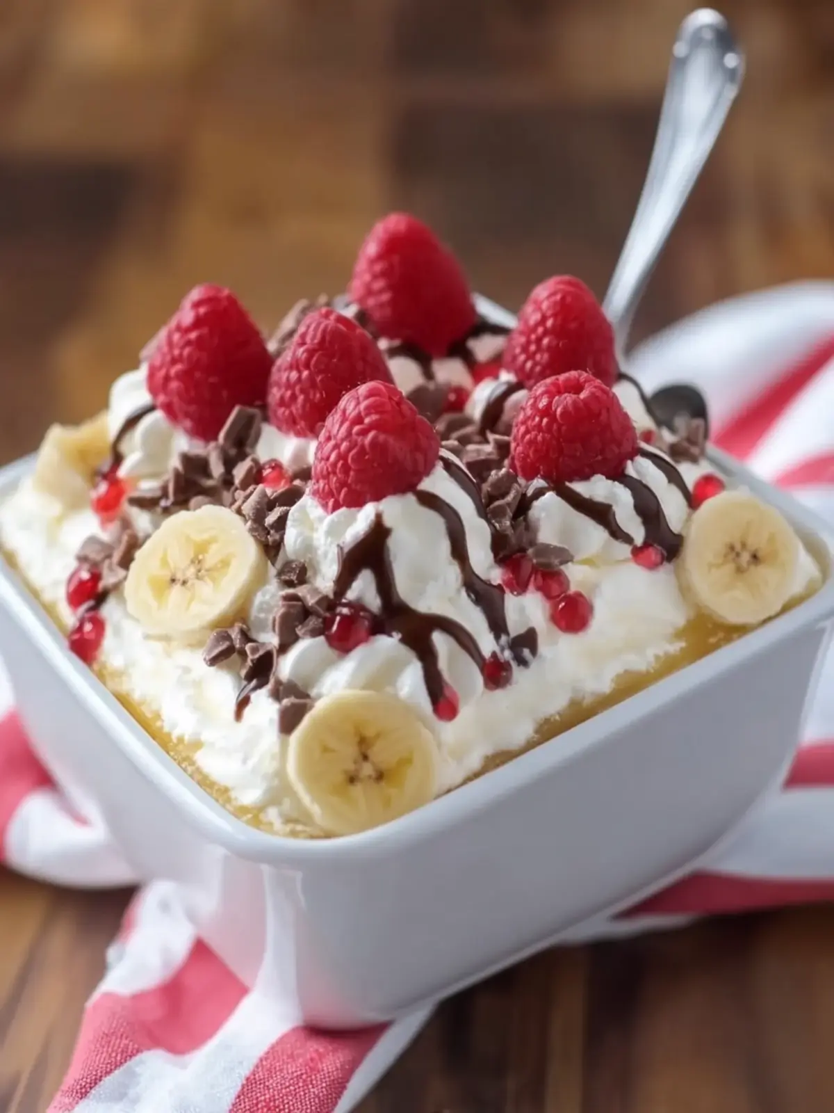 Sugar-Free No-Bake Banana Split Dessert