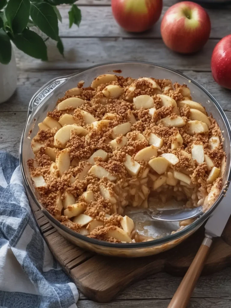 Delicious No-Bake Apple Pie Casserole for Easy Indulgence 3 No-Bake Apple Pie Casserole