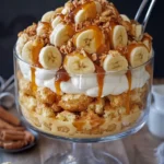 Salted Caramel Banana Cream Puff Trifle