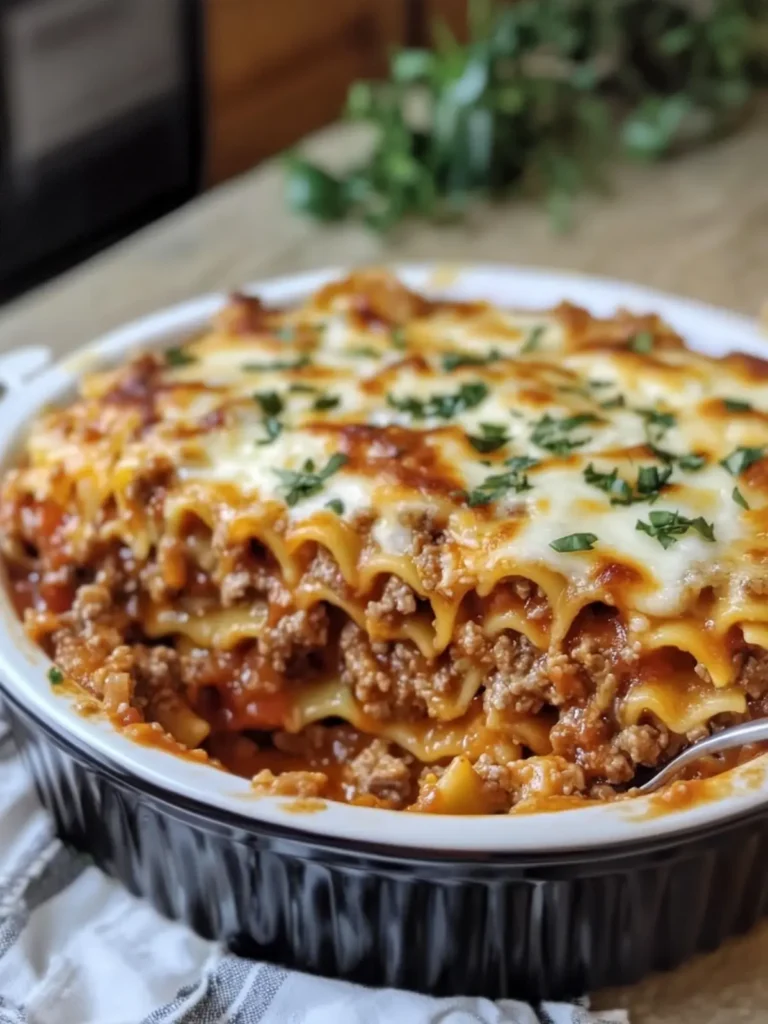 Slow Cooker Beef Lasagna Casserole for Ultimate Comfort Food 2 Slow Cooker Beef Lasagna Casserole