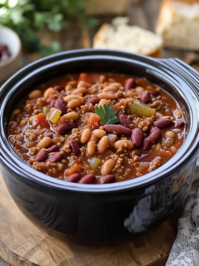 Crockpot Cowboy Beans