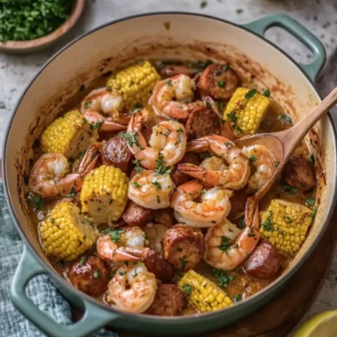 Garlic Butter Shrimp and Sausage Boil