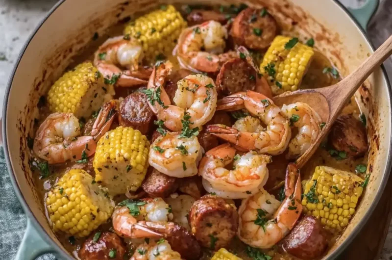 Garlic Butter Shrimp and Sausage Boil