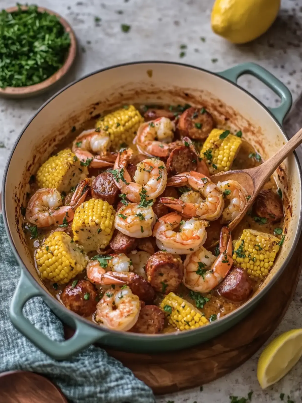 Savor the Flavors: Garlic Butter Shrimp and Sausage Boil 5 Garlic Butter Shrimp and Sausage Boil