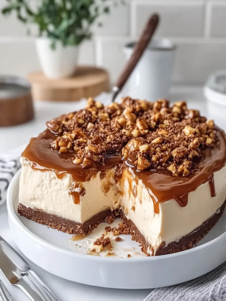 Scoopable Salted Caramel Cheesecake That Steals the Show 4 Scoopable Salted Caramel Cheesecake