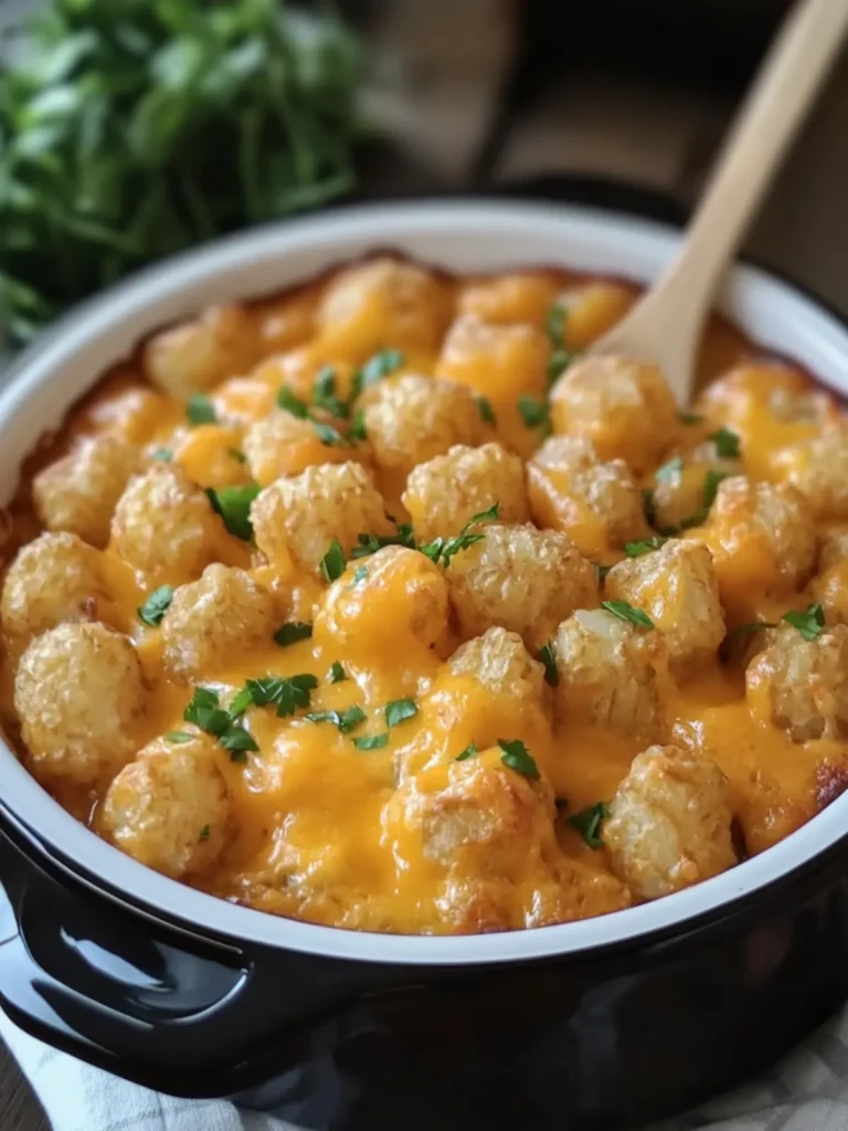 Satisfying Slow Cooker Tater Tot Casserole for Cozy Nights 2 Slow Cooker Tater Tot Casserole