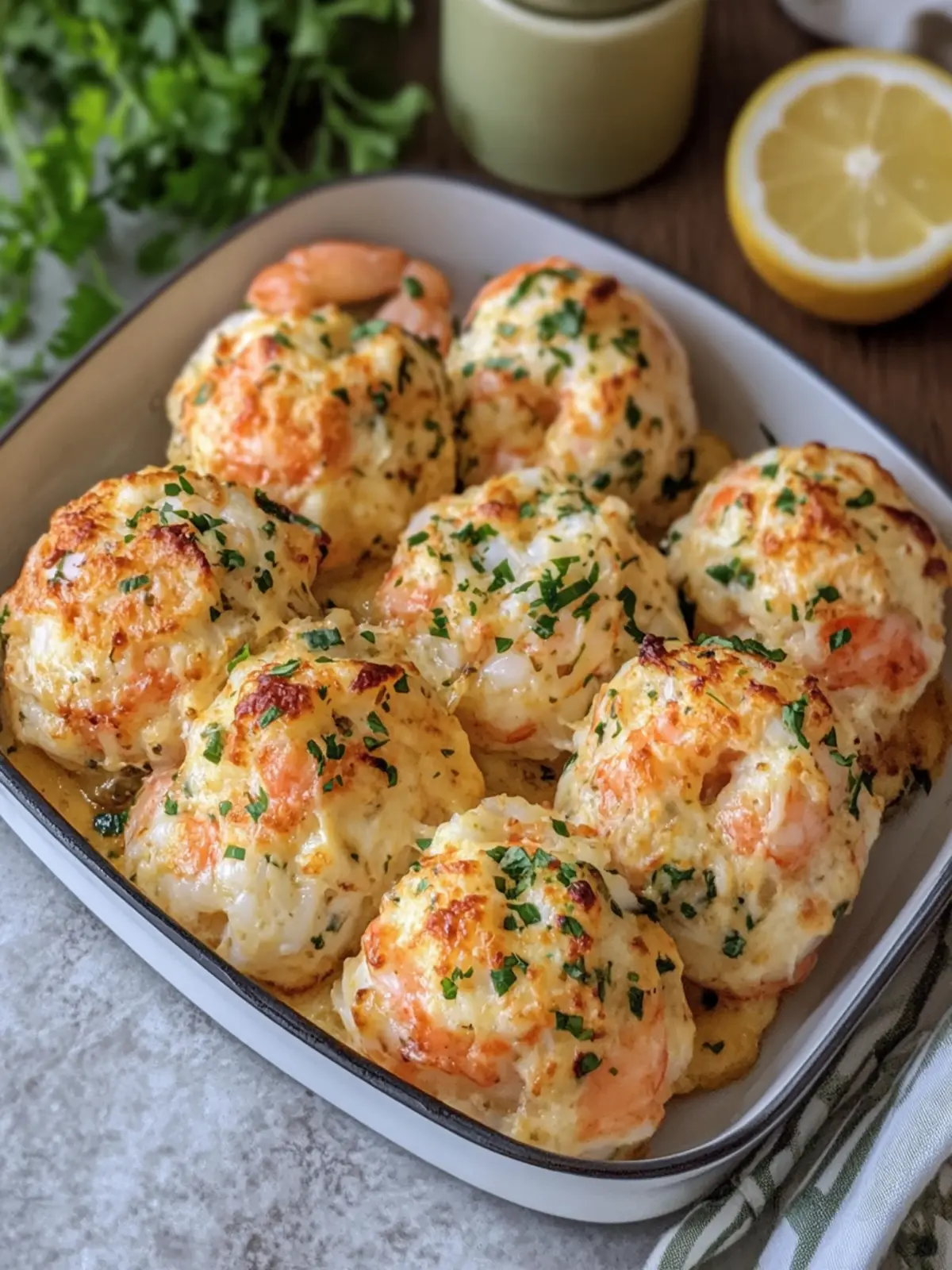 Cheesy Garlic Butter Crab and Shrimp Bombs