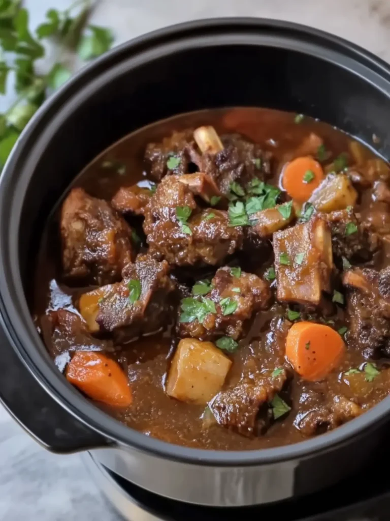 Melt-in-Your-Mouth Slow Cooker Beef Oxtail Stew Delight 3 Slow Cooker Beef Oxtail