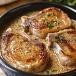 Savory Slow Cooker Tender Pork Chops in Creamy Mushroom Sauce 17 Slow Cooker Tender Pork Chops