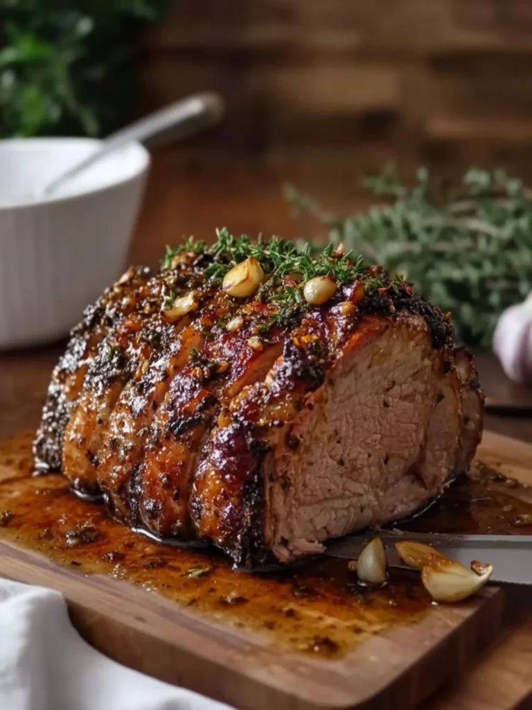 Irresistible Honey Garlic Herb Glazed Pork Roast Recipe 2 Honey Garlic Herb Glazed Pork Roast
