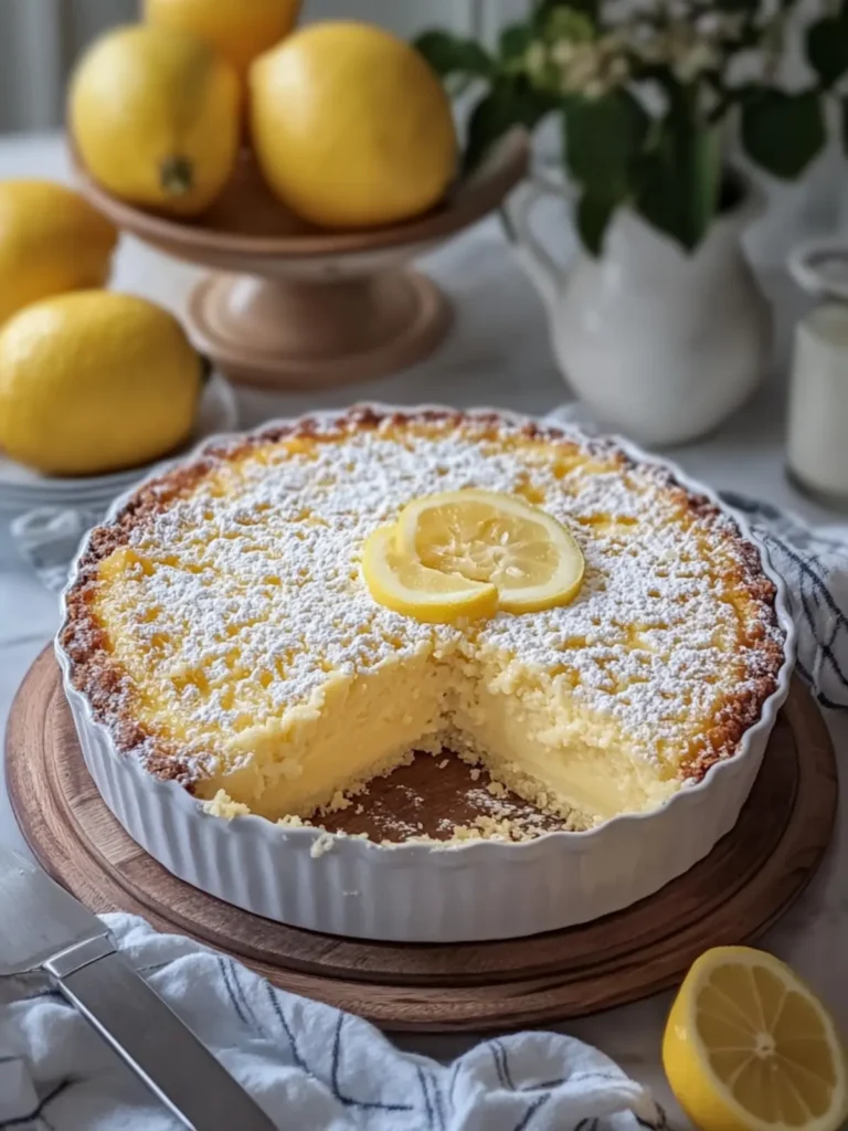 Delicious Lemon Custard Cake That Will Brighten Your Day 4 Lemon Custard Cake