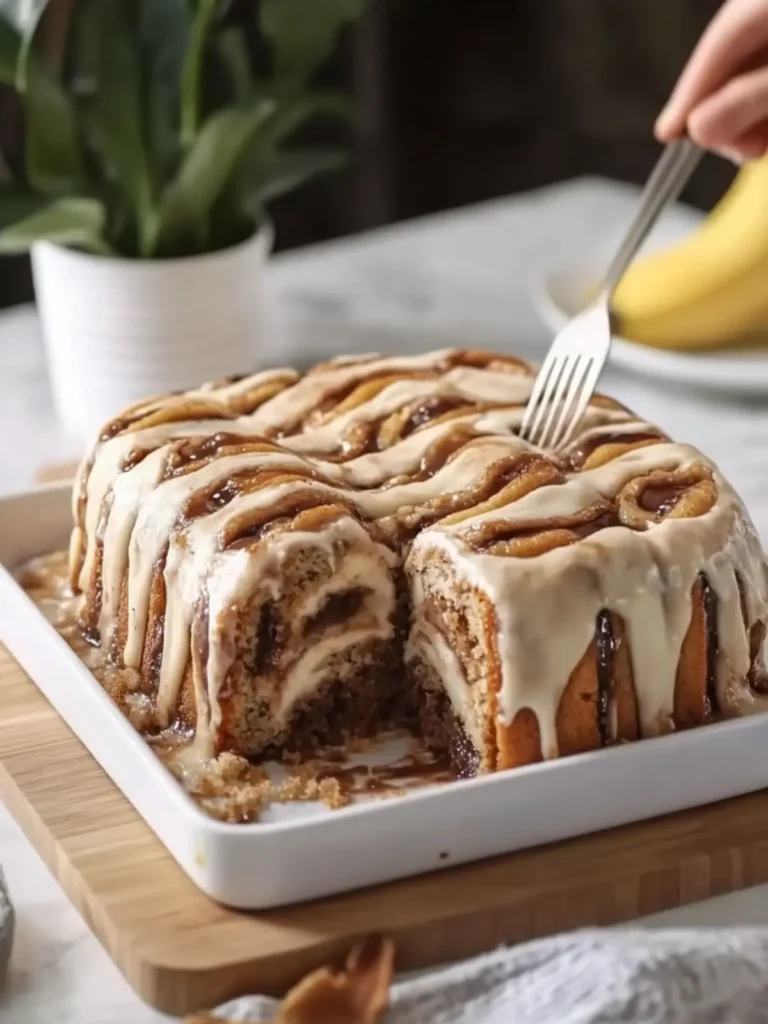 Cinnamon Roll Banana Bread Cake for Ultimate Comfort Baking 3 Cinnamon Roll Banana Bread Cake