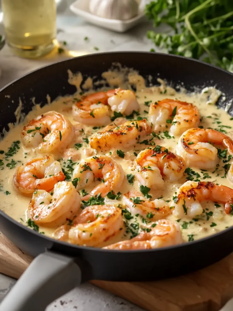 Creamy Garlic Herb Shrimp and Salmon Skillet Love at First Bite 4 Creamy Garlic Herb Shrimp and Salmon Skillet Family Favorite