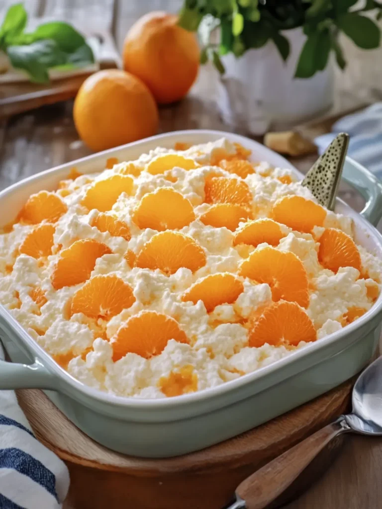 Irresistible Orange Fluff Salad Casserole for a Fun Gathering 3 Orange Fluff Salad Casserole