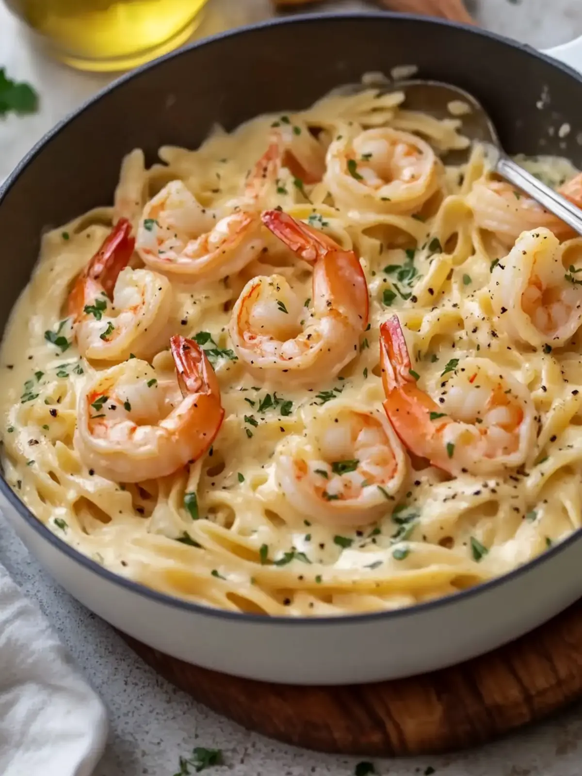Creamy Shrimp Pasta with Cheese and Herbs Your New Favorite Dish 5 Creamy Shrimp Pasta with Cheese and Herbs