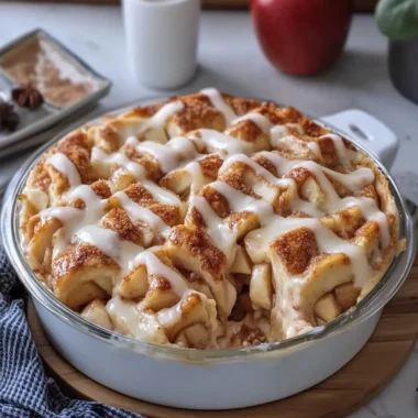 Irresistible Cinnamon Roll Apple Pie Casserole Bliss 7 Irresistible Cinnamon Roll Apple Pie Casserole Bliss