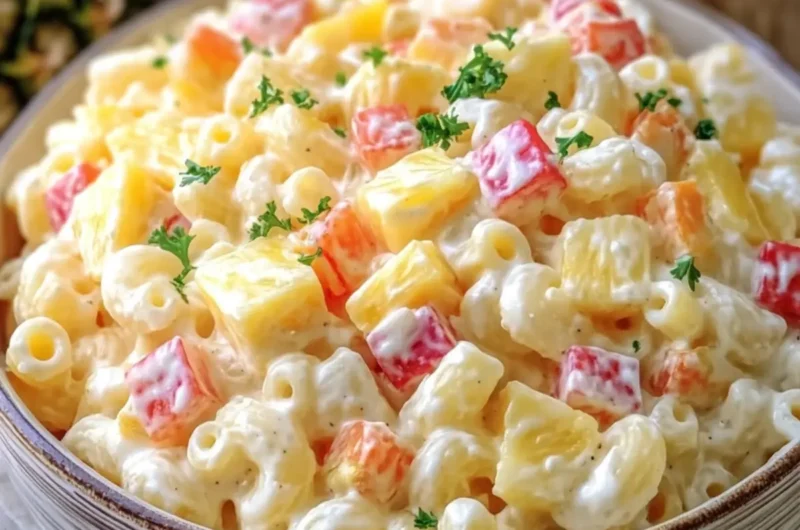 Pineapple Cheese Macaroni Salad