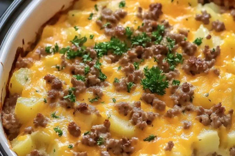 Crockpot Hamburger Potato Casserole