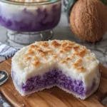 Nutak (Filipino Coconut and Ube Rice Cake)