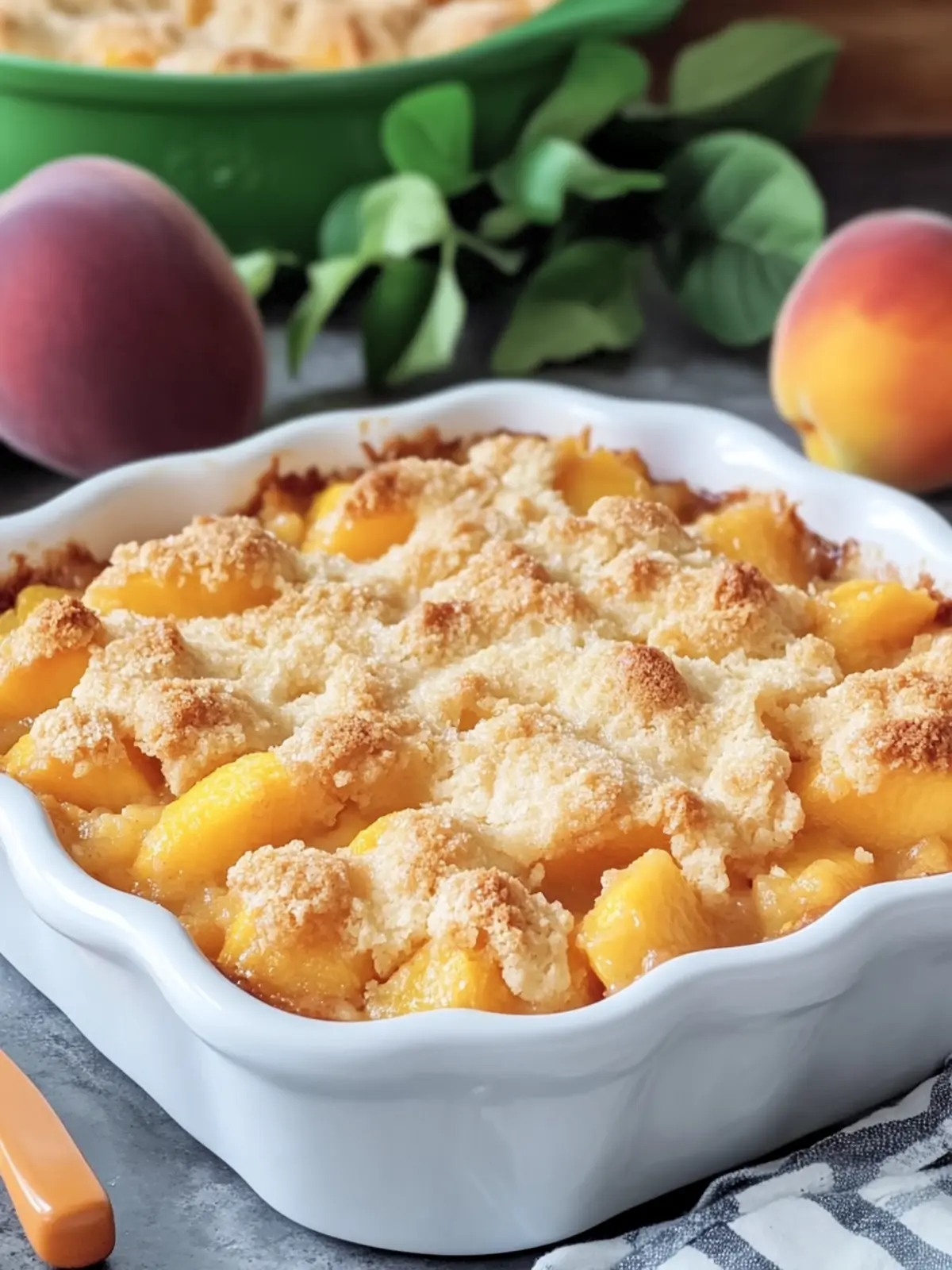 Sugar-Free Easy 3-Ingredient Peach Cobbler You'll Love 5 Sugar-Free Easy 3-Ingredient Peach Cobbler