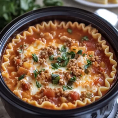 Crockpot Lasagna Soup: Comfort Food in a Bowl 16 Crockpot Lasagna Soup