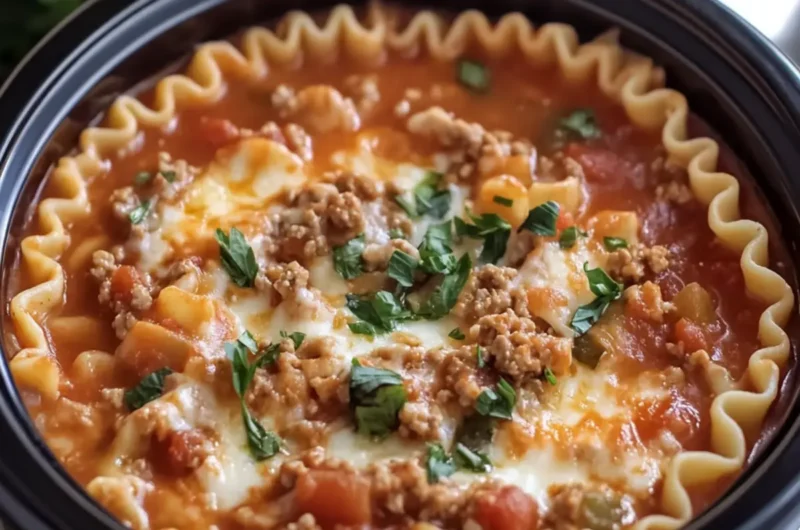 Crockpot Lasagna Soup