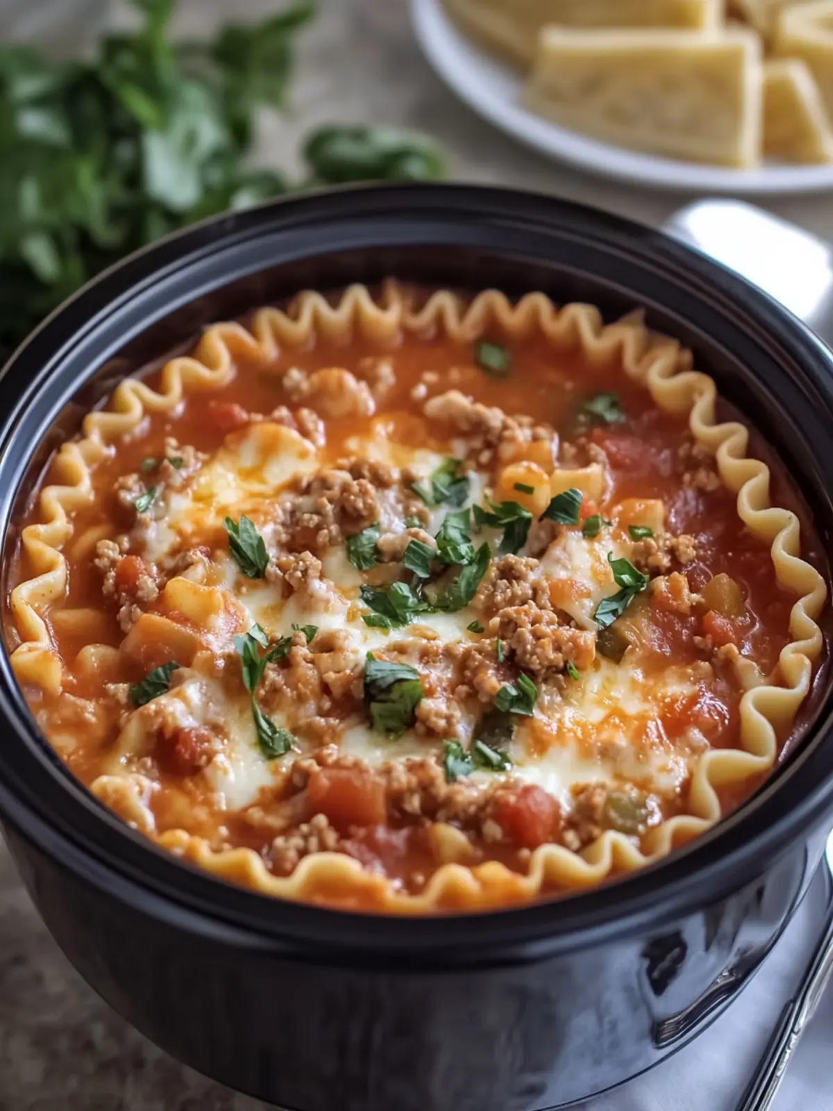 Crockpot Lasagna Soup