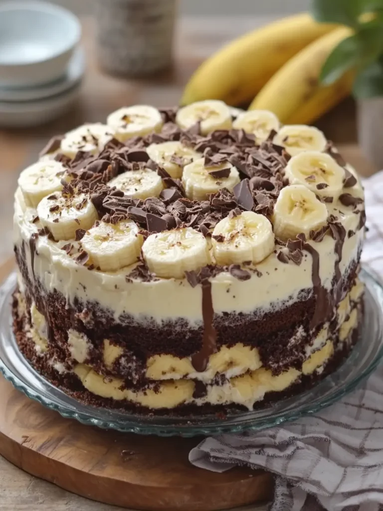 Decadent Chocolate Banana Cream Pudding Cake to Delight Your Senses 2 Chocolate Banana Cream Pudding Cake