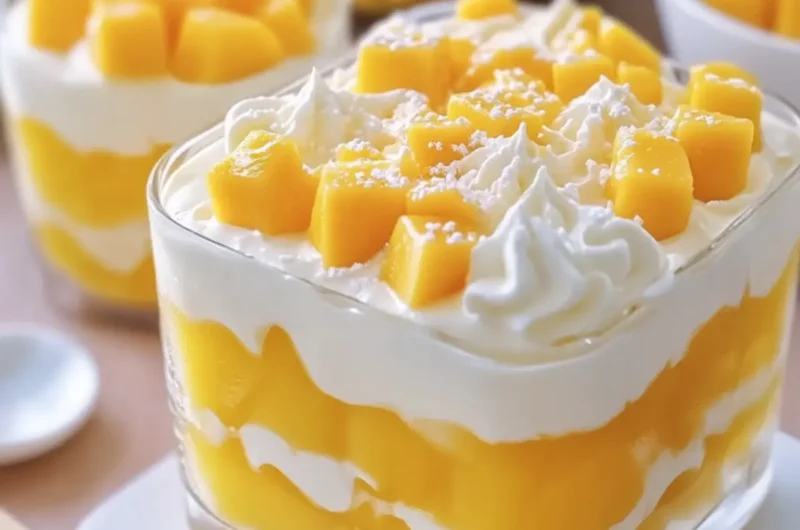 Creamy Mango Jelly Dessert