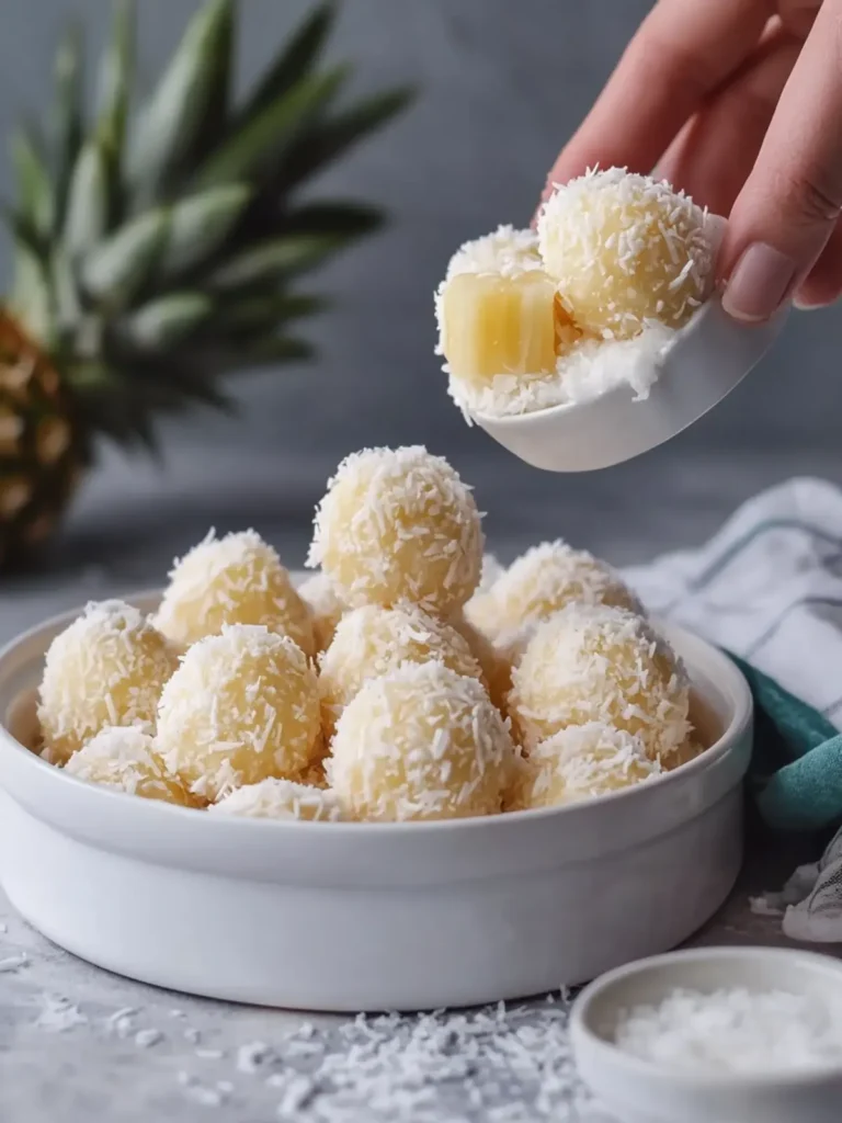 Pineapple Coconut Snowball Bites That'll Brighten Your Day 3 Pineapple Coconut Snowball Bites