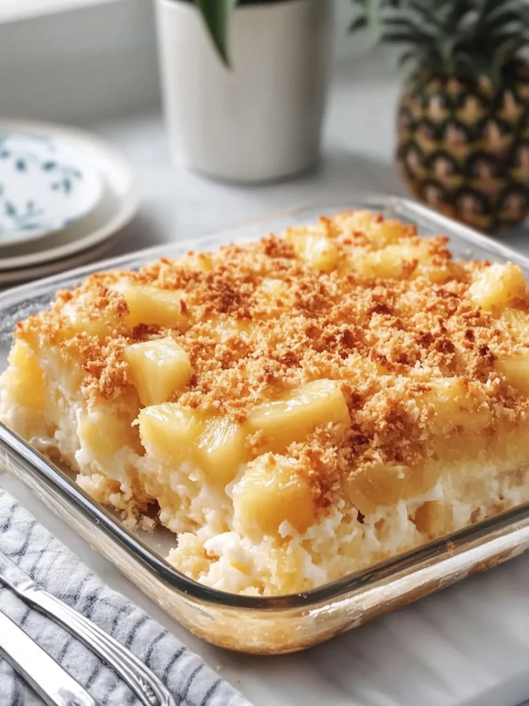 Coconut Pineapple Dump Cake