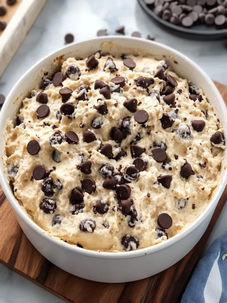 High-Protein Chocolate Chip Cookie Dough Fluff Casserole Delight 4 High-Protein Chocolate Chip Cookie Dough Fluff Casserole