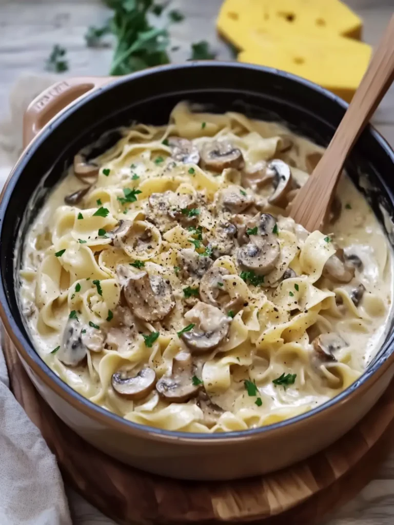 Creamy Mushroom Egg Noodle Casserole You'll Crave Again! 2 Creamy Mushroom Egg Noodle Casserole